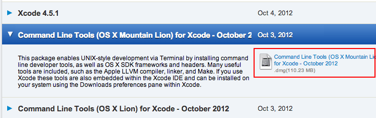 xcode-command-line-tool