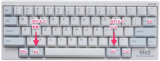 HHKB Professional2 Windowsカスタマイズ