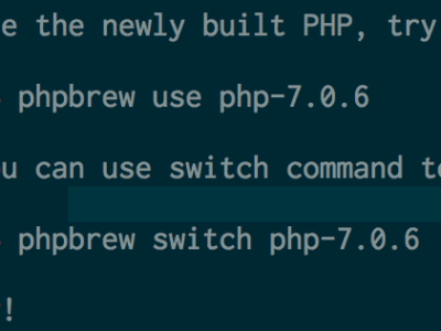 Macにphpbrewでphp7をインストール