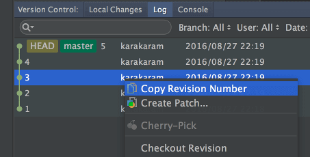 Copy Revision Number