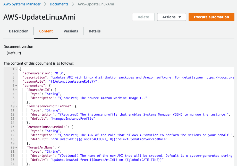 AWS-UpdateLinuxAmi